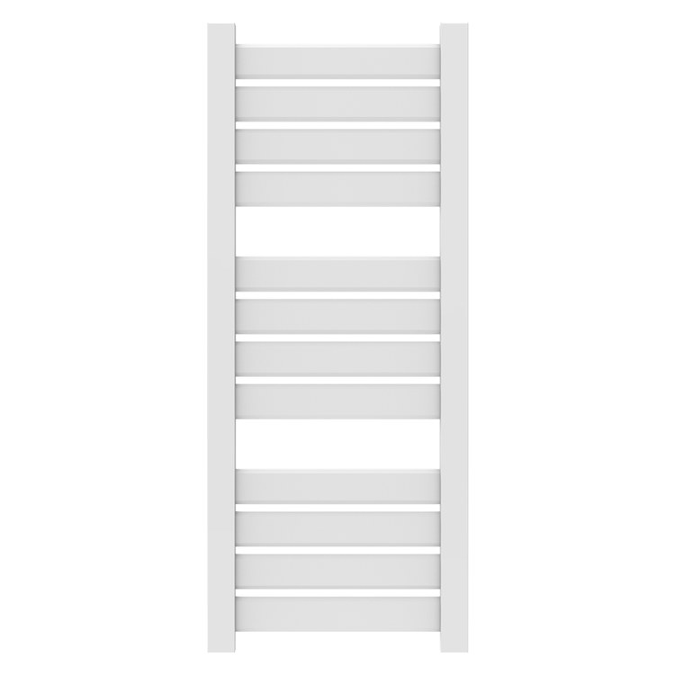 Towel Warmer Vega 12 Bar Hardwire 1228 BTU 23 x 56 Inch White 304 Stainless Steel - Image 1
