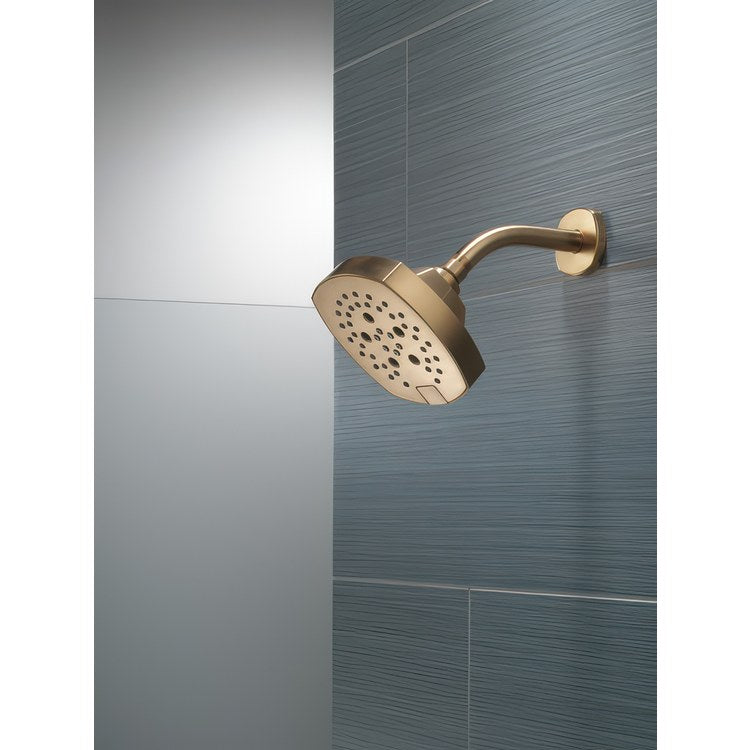 Showerhead Universal Showering 5 Functions Lumicoat Champagne Bronze 6 Inch 1.75 Gallons per Minute H2Okinetic Square - Image 2