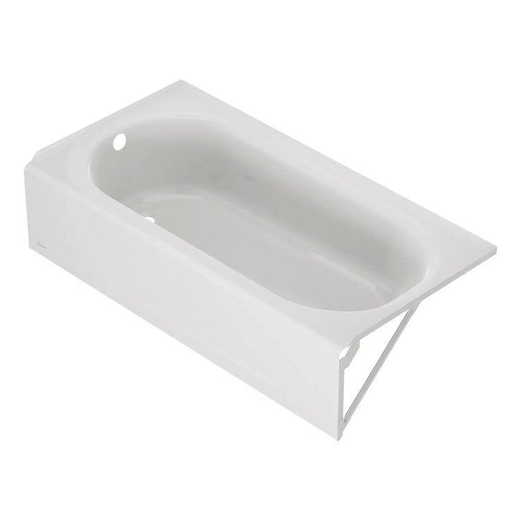 Tub Princeton Pro 60 x 32 Inch Left Hand Outle Left White Enamel Steel - Image 2