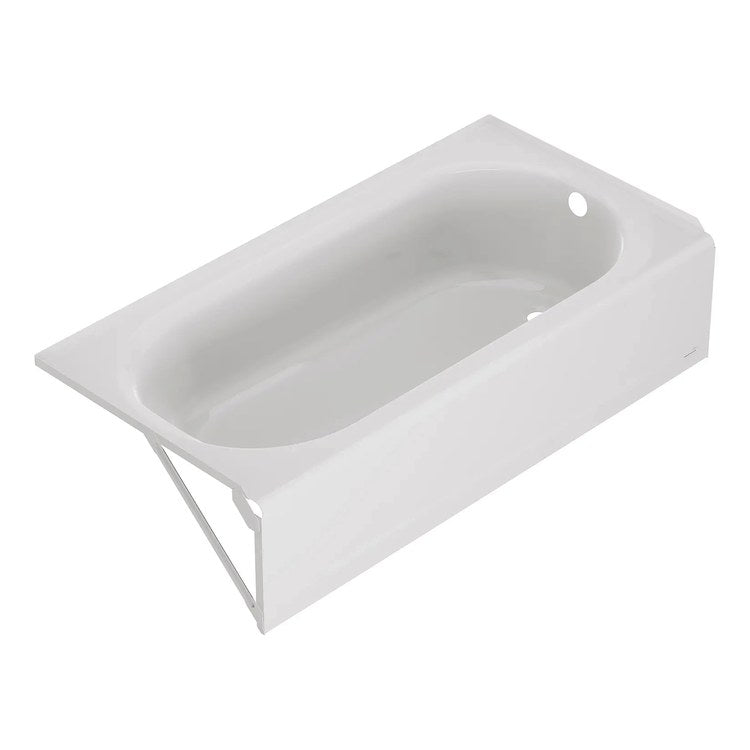 Tub Princeton Pro 60 x 32 Inch Enamel Steel Right White - Image 3