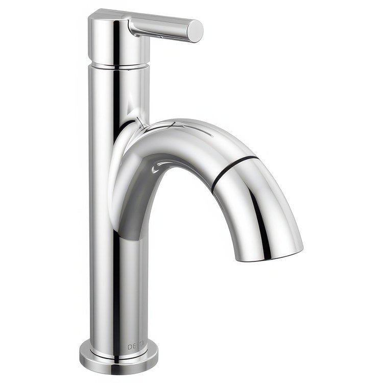 Lavatory Faucet Nicoli 1 Lever ADA WaterSense Chrome 1.2 Gallons per Minute Deck Arc Pop-Up 1 Hole - Image 1