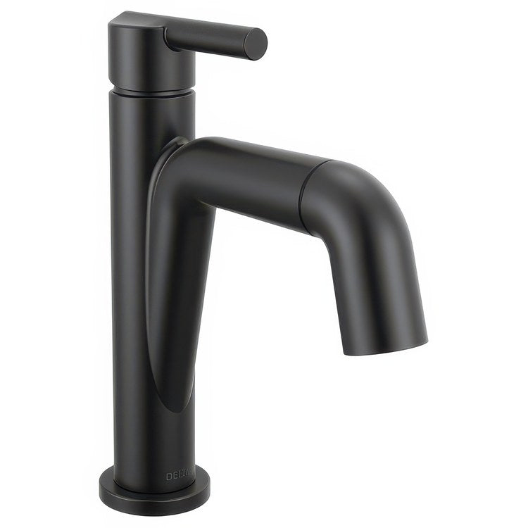 Lavatory Faucet Nicoli 1 Lever ADA WaterSense Matte Black 1.2 Gallons per Minute Deck Rigid Pop-Up 1 Hole - Image 1