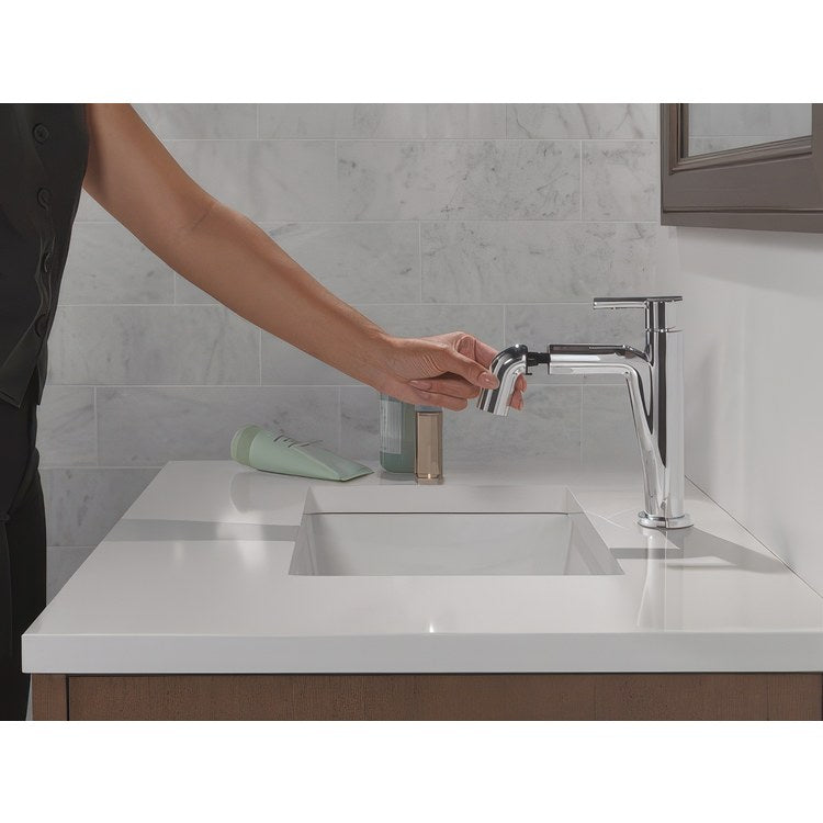 Lavatory Faucet Nicoli 1 Lever ADA WaterSense Chrome 1.2 Gallons per Minute Deck Rigid Pop-Up 1 Hole - Image 2