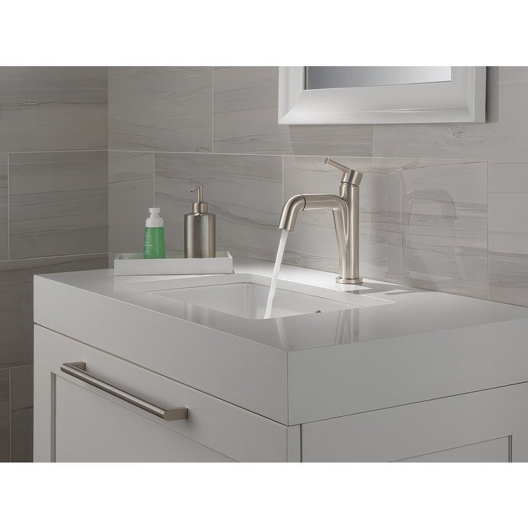 Lavatory Faucet Nicoli 1 Lever ADA WaterSense Brilliance Stainless 1.2 Gallons per Minute Deck Rigid Pop-Up 1 Hole - Image 2