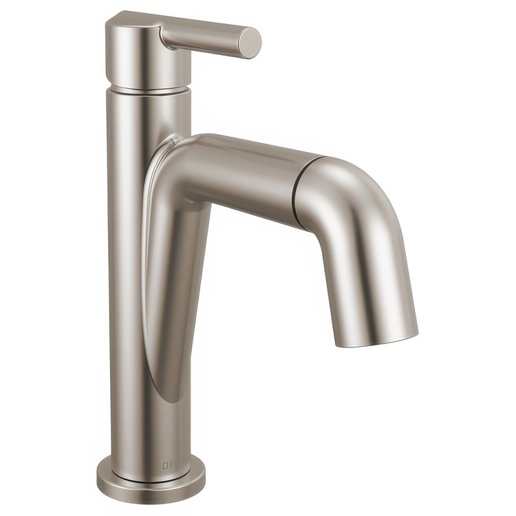 Lavatory Faucet Nicoli 1 Lever ADA WaterSense Brilliance Stainless 1.2 Gallons per Minute Deck Rigid Pop-Up 1 Hole - Image 1