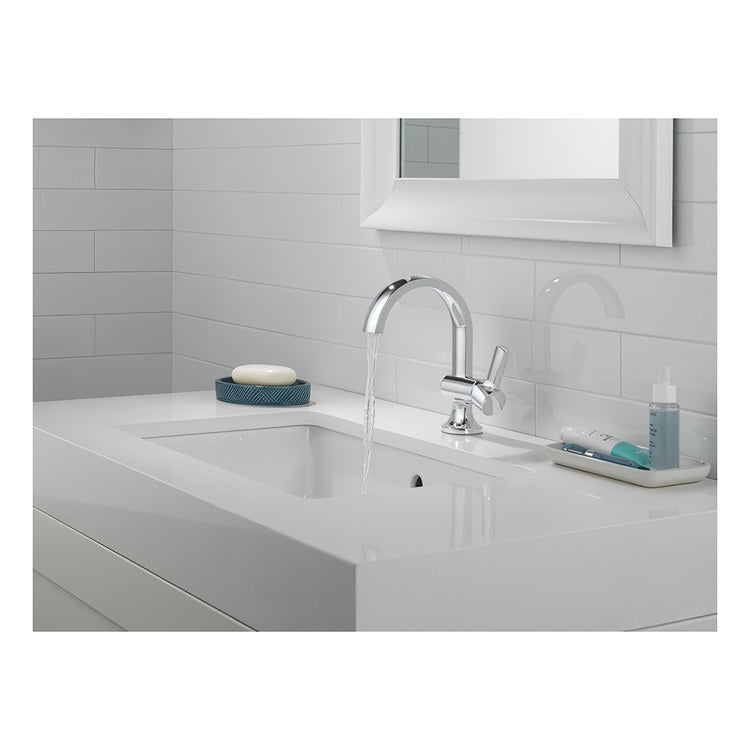 Lavatory Faucet Albion 1 Lever ADA WaterSense Chrome 1.2 Gallons per Minute Deck Arc Pop-Up 1 Hole - Image 2