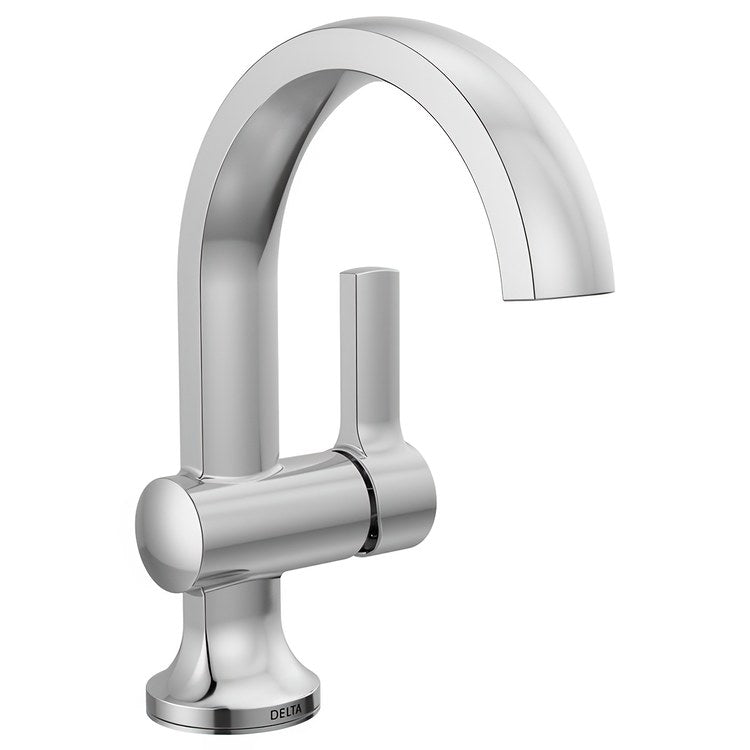 Lavatory Faucet Albion 1 Lever ADA WaterSense Chrome 1.2 Gallons per Minute Deck Arc Pop-Up 1 Hole
