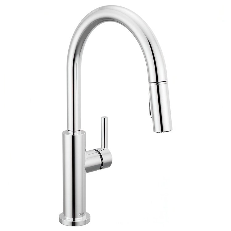 Kitchen Faucet Nicoli 1 Lever ADA Chrome Pull Down 2 Function High Arc 360 DEG Swivel 3 Hole Deck Touch-Clean MagnaTite 1.8 Gallons per Minute - Image 1