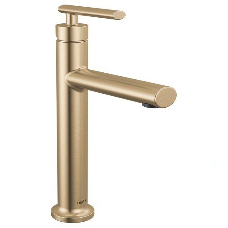 Lavatory Faucet Altado 1 Lever ADA WaterSense Champagne Bronze 1.2 Gallons per Minute Deck Mount Fixed Pop-Up 1 Hole Diamond Seal Technology