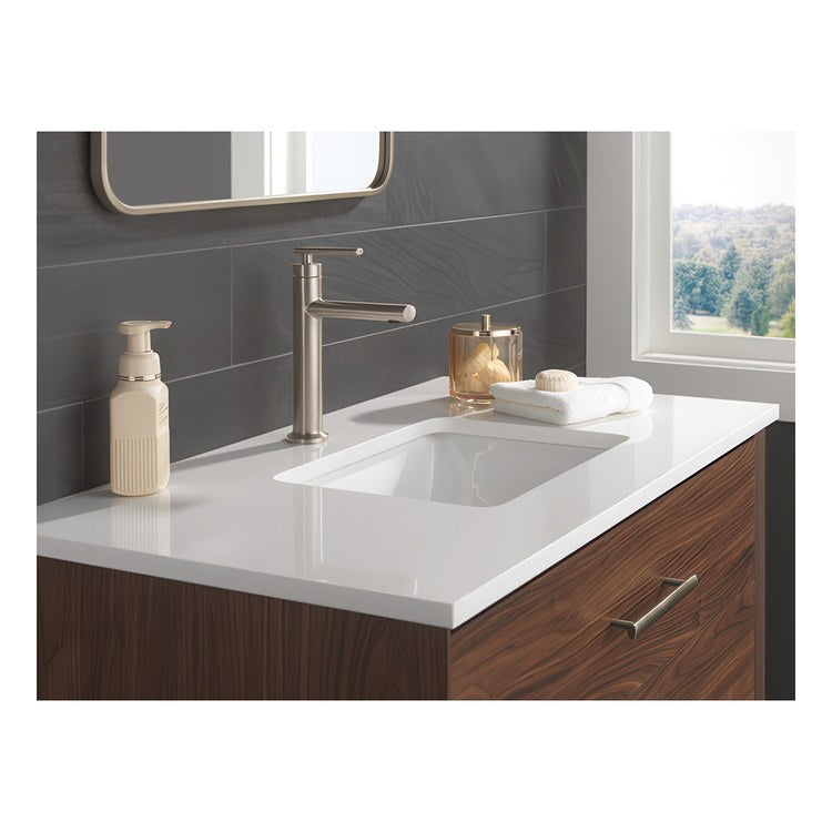 Lavatory Faucet Altado 1 Lever ADA WaterSense Brilliance Stainless 1.2 Gallons per Minute Deck Mount Fixed Pop-Up 1 Hole Diamond Seal Technology - Image 2