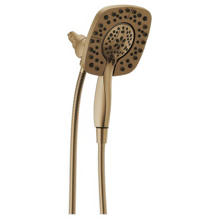 Handshower Combination In2ition 2-In-1 Brilliance Champagne Bronze WaterSense 6 Inch 1.75 Gallons per Minute