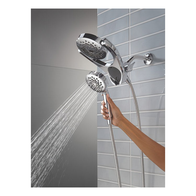 Handshower Combination Universal Showering Components 2-In-1 Chrome WaterSense 6 Inch 1.75 Gallons per Minute - Image 2