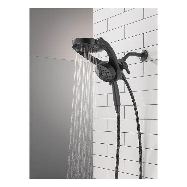 Handshower Combination Universal Showering Components 2-In-1 Matte Black WaterSense 6 Inch 1.75 Gallons per Minute - Image 2