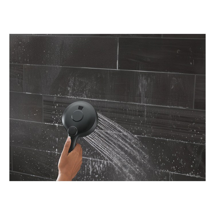Handshower Combination Universal Showering Components 2-In-1 Matte Black WaterSense 6 Inch 1.75 Gallons per Minute - Image 3