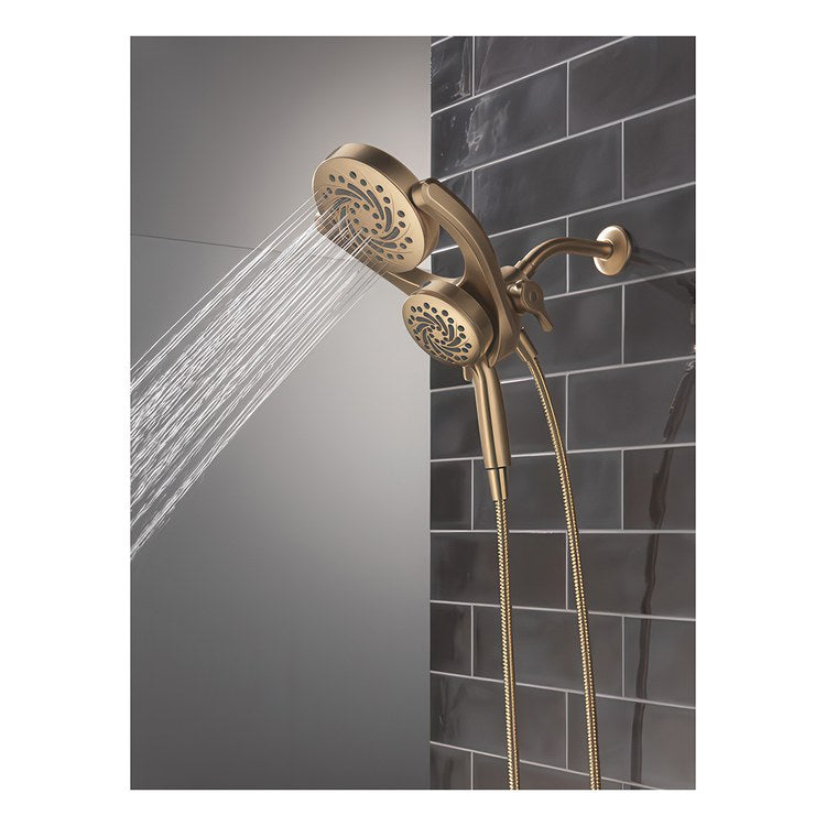 Handshower Combination Universal Showering Components 2-In-1 Brilliance Champagne Bronze WaterSense 6 Inch 1.75 Gallons per Minute - Image 2