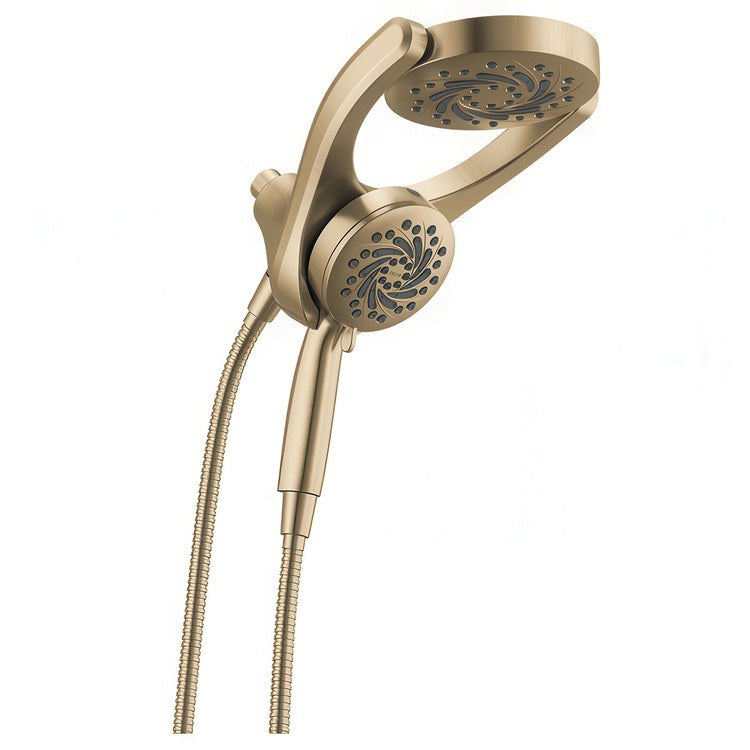 Handshower Combination Universal Showering Components 2-In-1 Brilliance Champagne Bronze WaterSense 6 Inch 1.75 Gallons per Minute