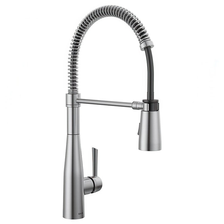 Kitchen Faucet Essa 1 Lever ADA Arctic Stainless Semi-Pro Pull Down 2 Function 360 DEG Swivel 1 Hole Deck Mount Diamond Seal Touch-Clean MagnaTite 1.8 Gallons per Minute - Image 1