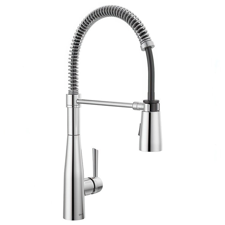 Kitchen Faucet Essa 1 Lever ADA Chrome Semi-Pro Pull Down 2 Function 360 DEG Swivel 1 Hole Deck Mount Diamond Seal Touch-Clean MagnaTite 1.8 Gallons per Minute - Image 1