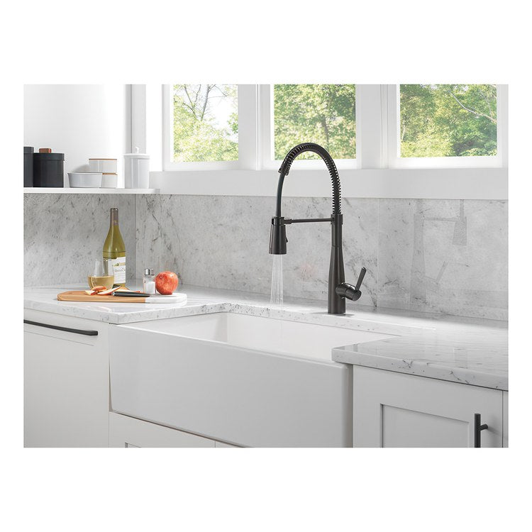 Kitchen Faucet Essa 1 Lever ADA Venetian Bronze Semi-Pro Pull Down 2 Function 360 DEG Swivel 1 Hole Deck Mount Diamond Seal Touch-Clean MagnaTite 1.8 Gallons per Minute - Image 2