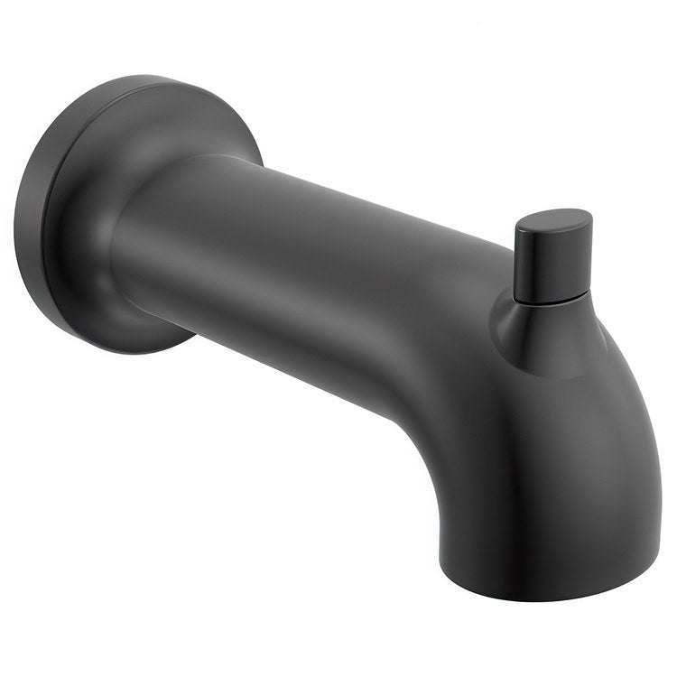 Tub Spout Altado Pull-Up Matte Black 5.75 Inch WaterSense for MultiChoice Universal Rough-In Valve (R10000 Series) - Image 1