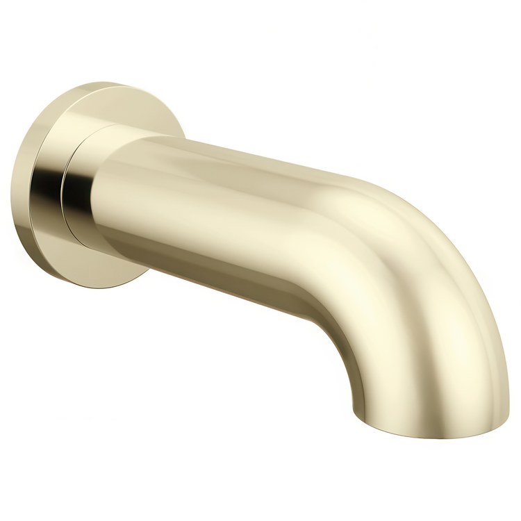Tub Spout Trinsic Slip On Non-Diverter Brilliance Polished Nickel 7 Inch 1/2 Inch IPS - Image 1