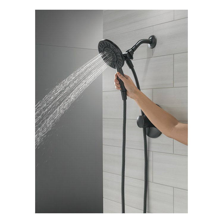 Shower Trim Albion Monitor 14 1 Lever Matte Black WaterSense ADA 1.75 Gallons per Minute In2ition 2-In-1 for MuiltiChoice Universal Rough-In Valve R10000 - Image 2