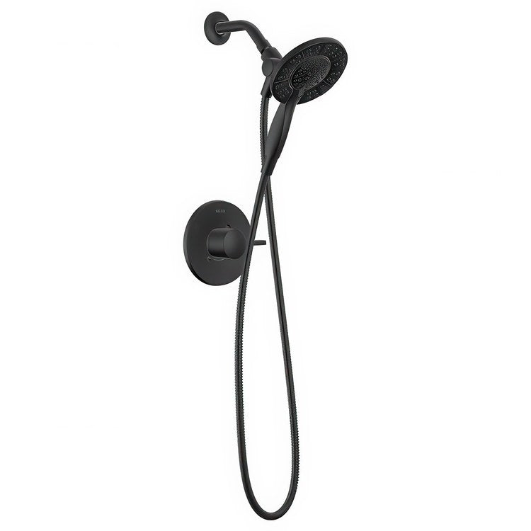 Shower Trim Albion Monitor 14 1 Lever Matte Black WaterSense ADA 1.75 Gallons per Minute In2ition 2-In-1 for MuiltiChoice Universal Rough-In Valve R10000 - Image 1