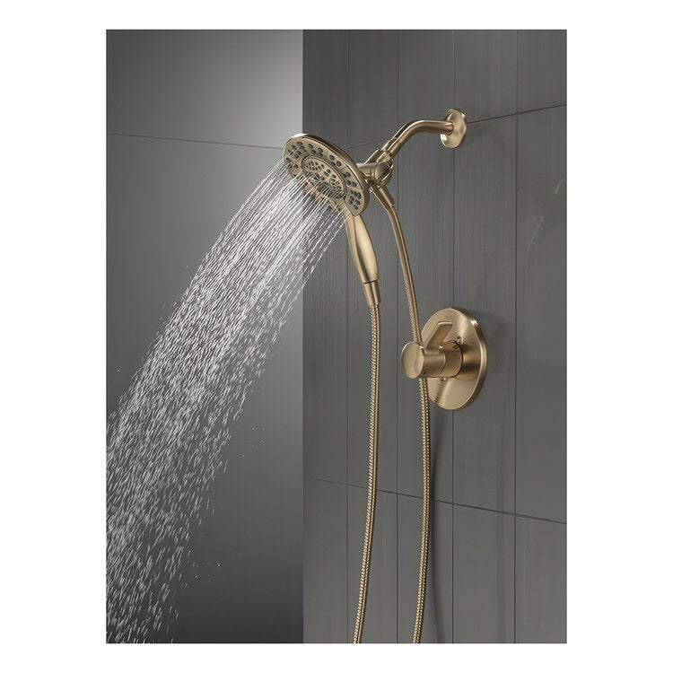 Shower Trim Albion Monitor 14 1 Lever Brilliance Champagne Bronze WaterSense ADA 1.75 Gallons per Minute In2ition 2-In-1 for MuiltiChoice Universal Rough-In Valve R10000 - Image 2