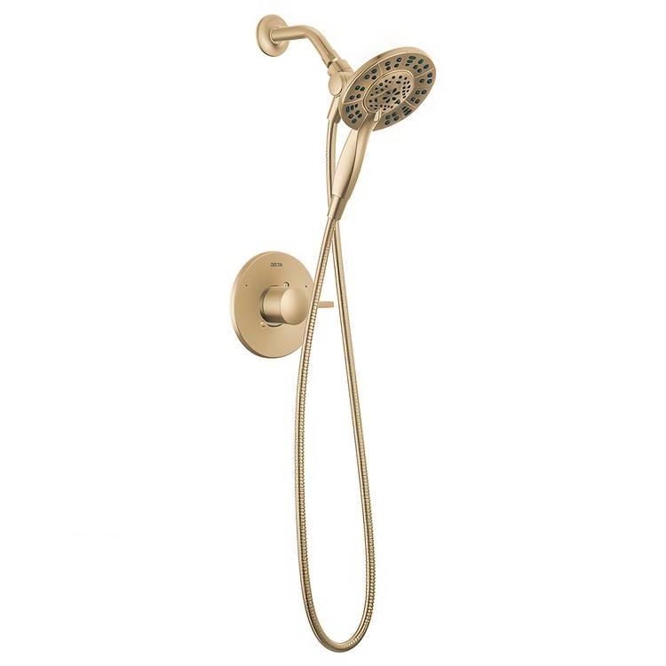 Shower Trim Albion Monitor 14 1 Lever Brilliance Champagne Bronze WaterSense ADA 1.75 Gallons per Minute In2ition 2-In-1 for MuiltiChoice Universal Rough-In Valve R10000 - Image 1