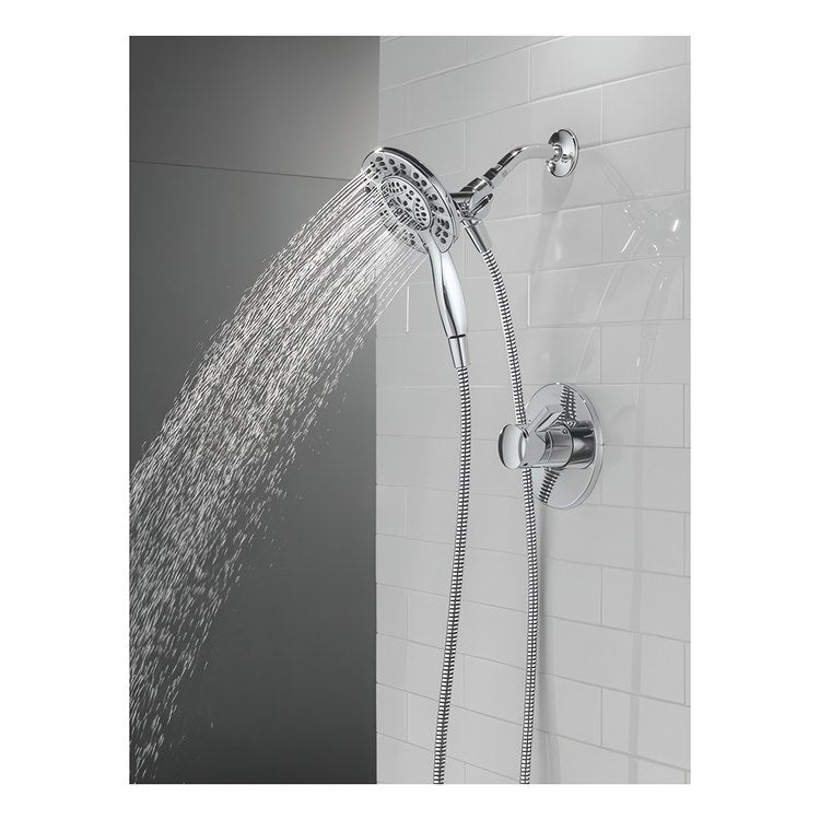 Shower Trim Albion Monitor 14 1 Lever Chrome WaterSense ADA 1.75 Gallons per Minute In2ition 2-In-1 for MuiltiChoice Universal Rough-In Valve R10000 - Image 2