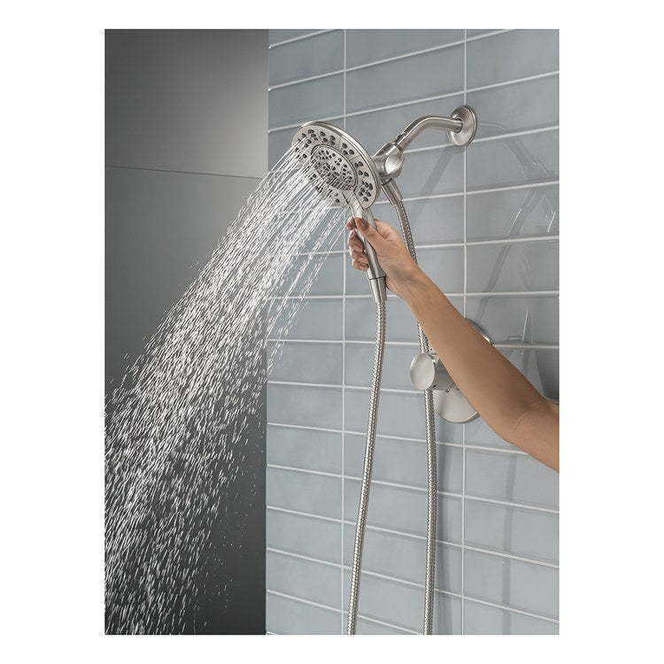 Shower Trim Albion Monitor 14 1 Lever Spotshield Brushed Nickel WaterSense ADA 1.75 Gallons per Minute In2ition 2-In-1 for MuiltiChoice Universal Rough-In Valve R10000 - Image 2