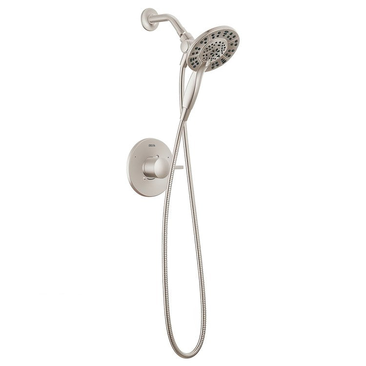 Shower Trim Albion Monitor 14 1 Lever Spotshield Brushed Nickel WaterSense ADA 1.75 Gallons per Minute In2ition 2-In-1 for MuiltiChoice Universal Rough-In Valve R10000 - Image 1