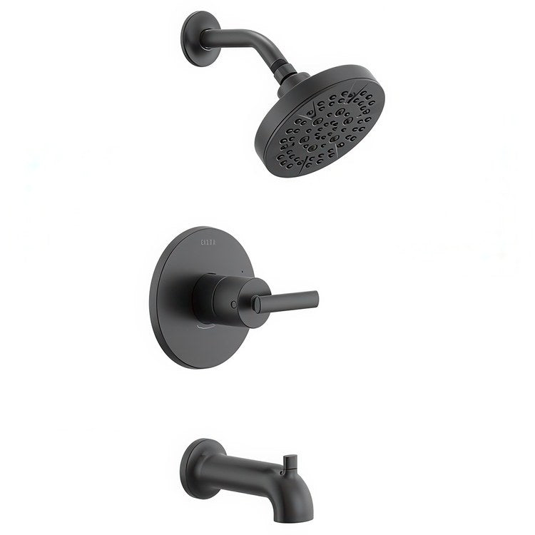 Tub and Shower Trim Altado Monitor 14 1 Lever Matte Black WaterSense ADA 6.0 Gallons per Minute for MuiltiChoice Universal Rough-In Valve R10000 - Image 1
