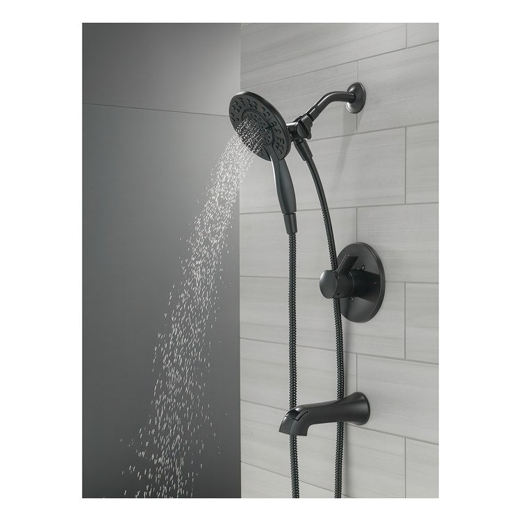 Tub and Shower Trim Albion Monitor 14 2 Lever Matte Black/Champagne Bronze WaterSense ADA 6.0 Gallons per Minute for MuiltiChoice Universal Rough-In Valve R10000 - Image 3