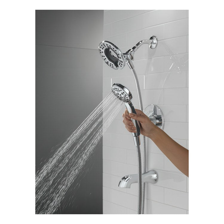 Tub and Shower Trim Albion Monitor 14 2 Lever Chrome WaterSense ADA 6.0 Gallons per Minute for MuiltiChoice Universal Rough-In Valve R10000 - Image 2