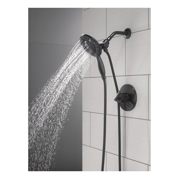 Shower Trim Altado Monitor 17 2 Lever Matte Black WaterSense ADA 1.75 Gallons per Minute In2ition 2-In-1 for MuiltiChoice Universal Rough-In Valve R10000 - Image 2