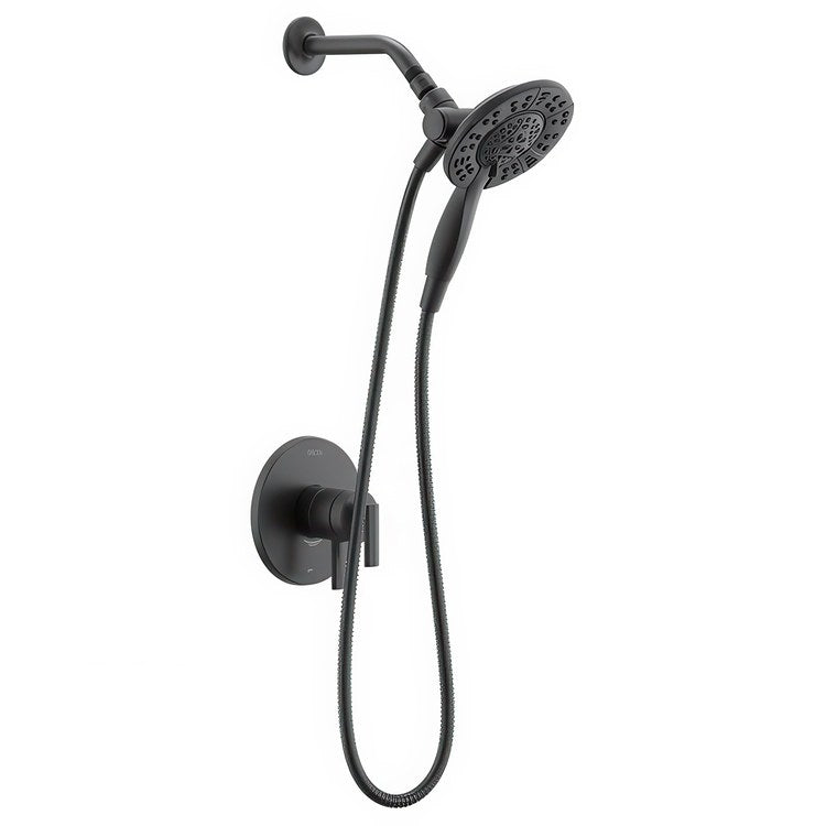 Shower Trim Altado Monitor 17 2 Lever Matte Black WaterSense ADA 1.75 Gallons per Minute In2ition 2-In-1 for MuiltiChoice Universal Rough-In Valve R10000 - Image 1