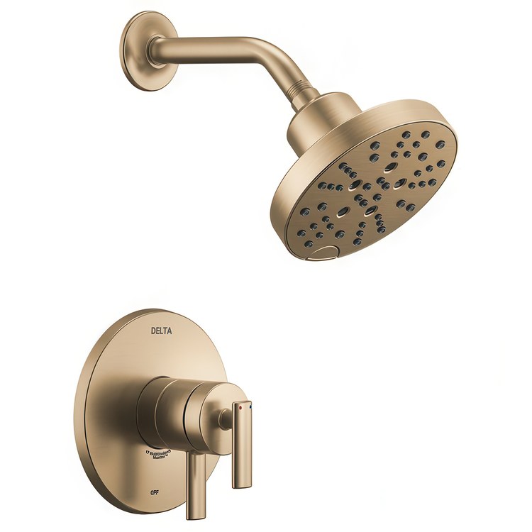 Shower Trim Altado Monitor 17 Pressure Balance 2 Lever Brilliance Champagne Bronze WaterSense ADA 1.75 Gallons per Minute H2OKinetic for MuiltiChoice Universal Rough-In Valve R10000 - Image 1