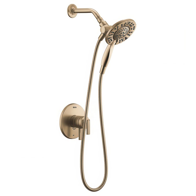 Shower Trim Altado Monitor 17 2 Lever Brilliance Champagne Bronze WaterSense ADA 1.75 Gallons per Minute In2ition 2-In-1 for MuiltiChoice Universal Rough-In Valve R10000 - Image 1