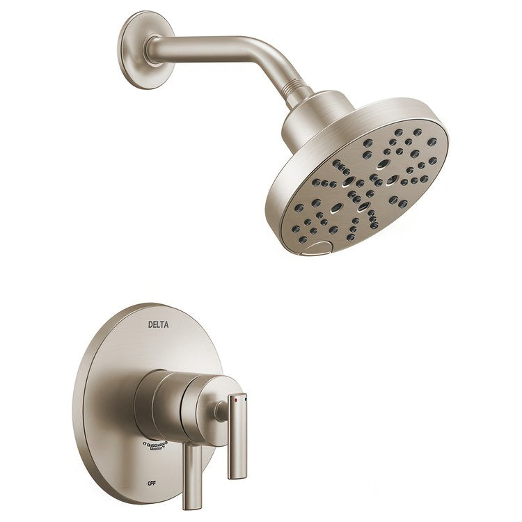 Shower Trim Altado Monitor 17 Pressure Balance 2 Lever Brilliance Stainless WaterSense ADA 1.75 Gallons per Minute H2OKinetic for MuiltiChoice Universal Rough-In Valve R10000 - Image 1