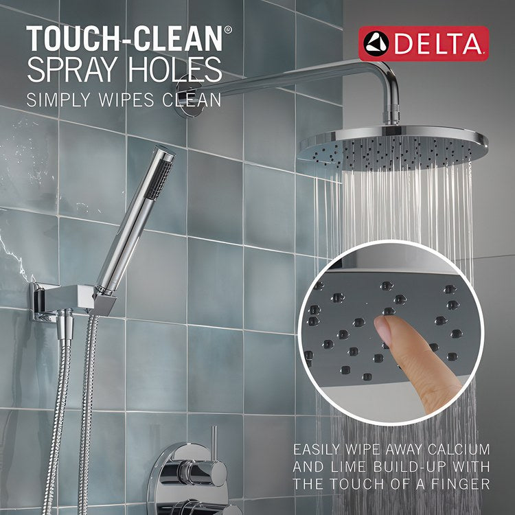 Shower Trim Modern Monitor 14 with 2 Function Diverter 2 Lever Chrome WaterSense ADA 1.75 Gallons per Minute Raincan for MuiltiChoice Universal Rough-In Valve R22000 - Image 2