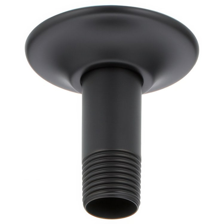 Shower Arm Universal Showering Components Matte Black 3 Inch Brass Ceiling Mount - Image 1