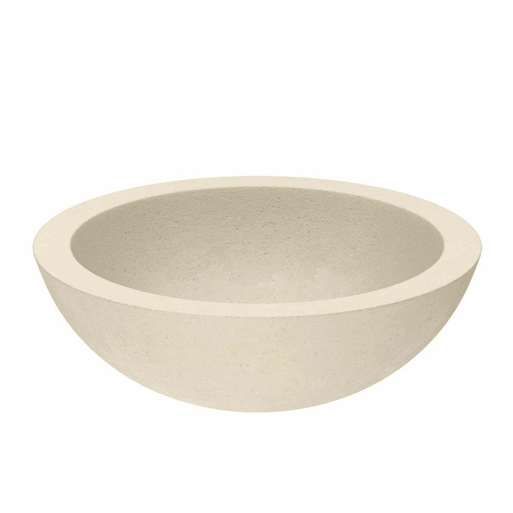 Lavatory Sink Native Stone Morro Vessel 17 Inch Round Sand