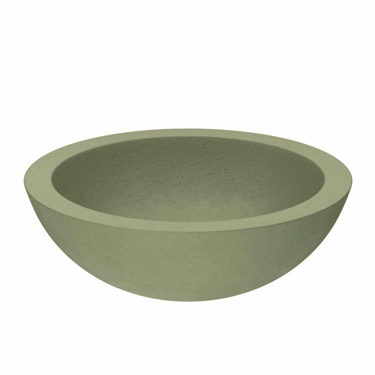 Lavatory Sink Native Stone Morro Vessel 17 Inch Round Sage