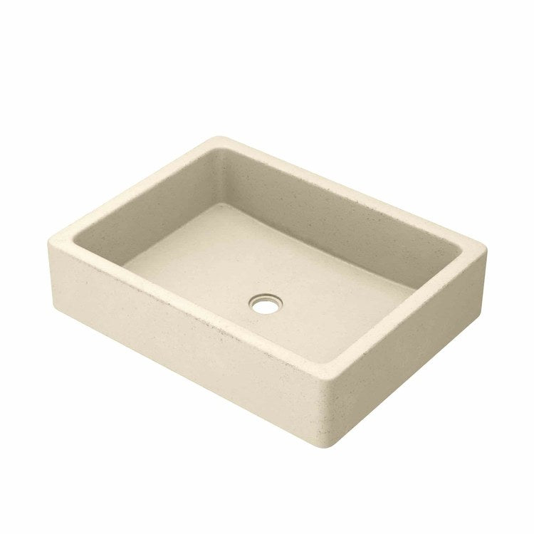 Lavatory Sink Native Stone Nipomo 19-1/2 Inch Rectangle Sand