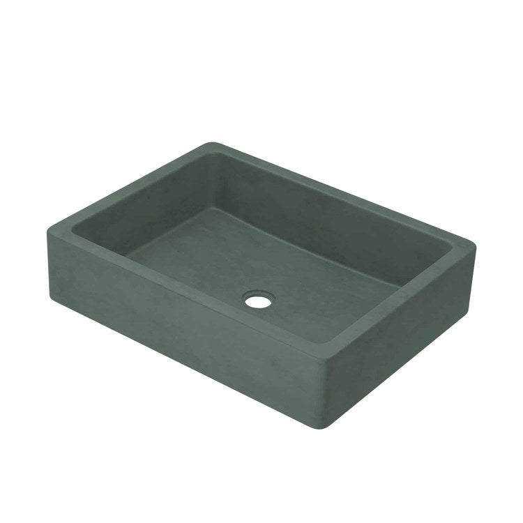 Lavatory Sink Native Stone Nipomo 19-1/2 Inch Rectangle Forest