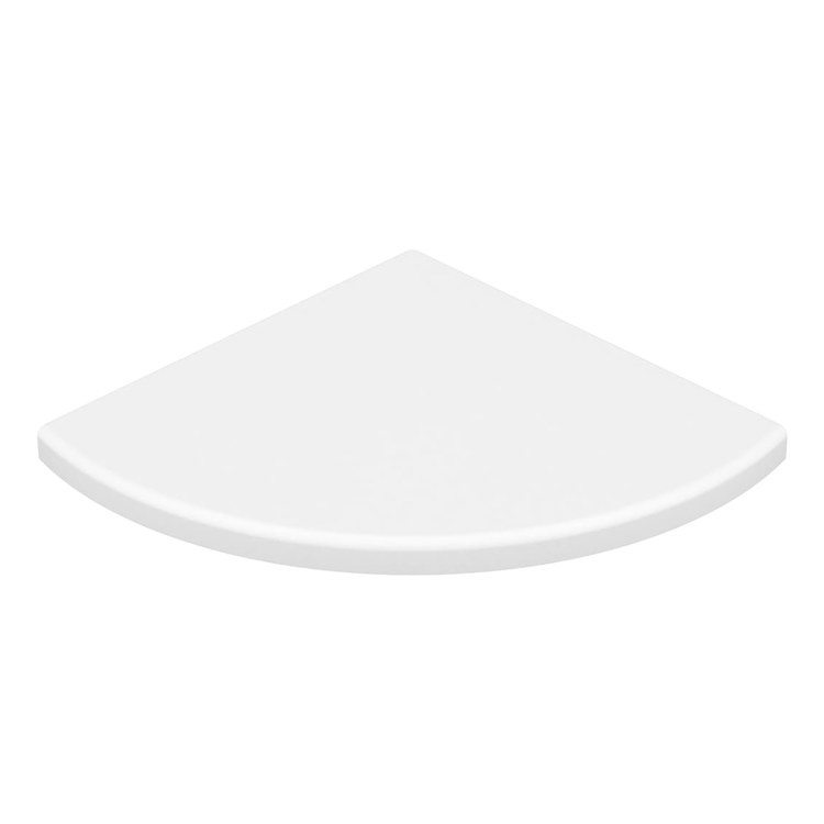 Shower Basket Aerie ES-8 Corner Shelf White 8.5 x 8 Inch SMC Wall Mount