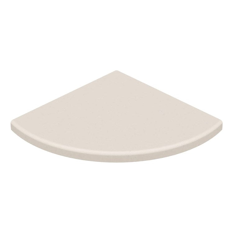 Shower Basket Aerie ES-8 Corner Shelf Tahiti White 8.5 x 8 Inch SMC Wall Mount
