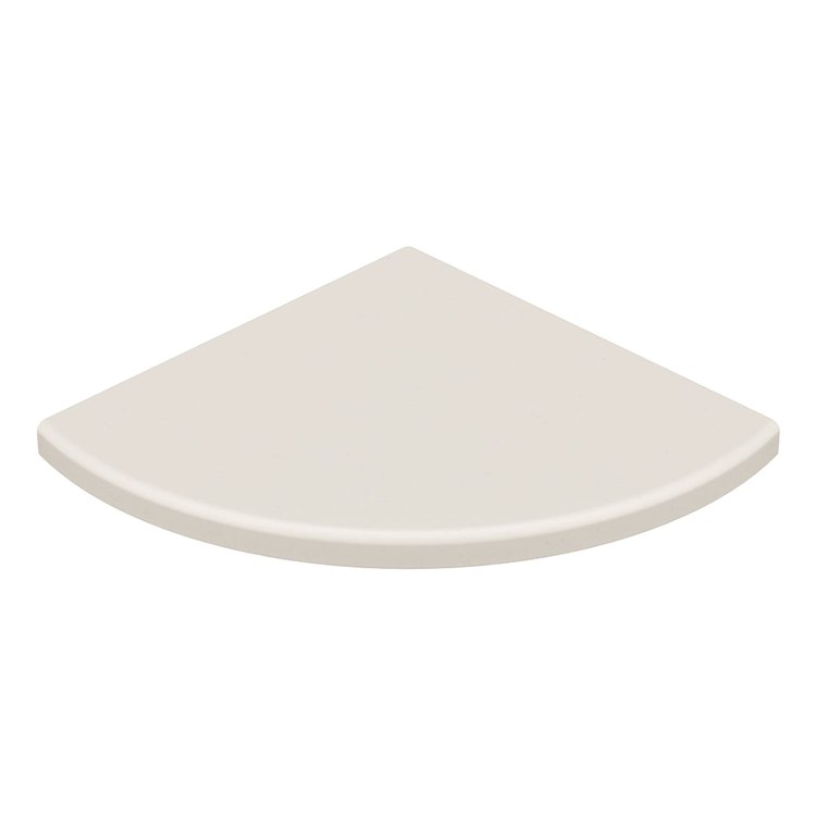 Shower Basket Aerie ES-8 Corner Shelf Bisque 8.5 x 8 Inch SMC Wall Mount
