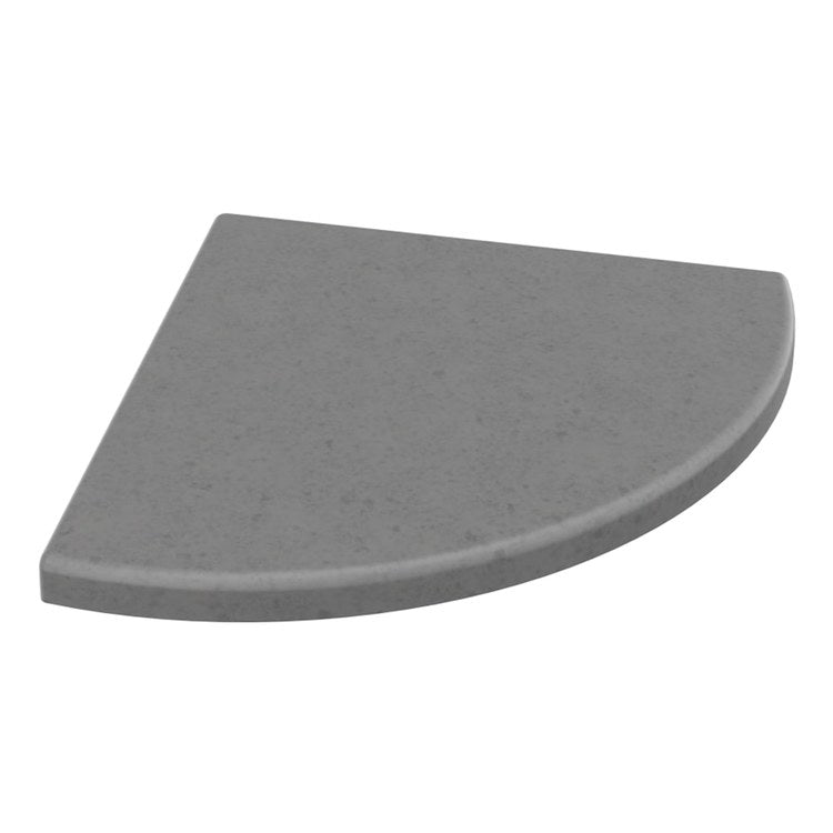 Shower Basket Aerie ES-8 Corner Shelf Ash Gray 8.5 x 8 Inch SMC Wall Mount - Image 2